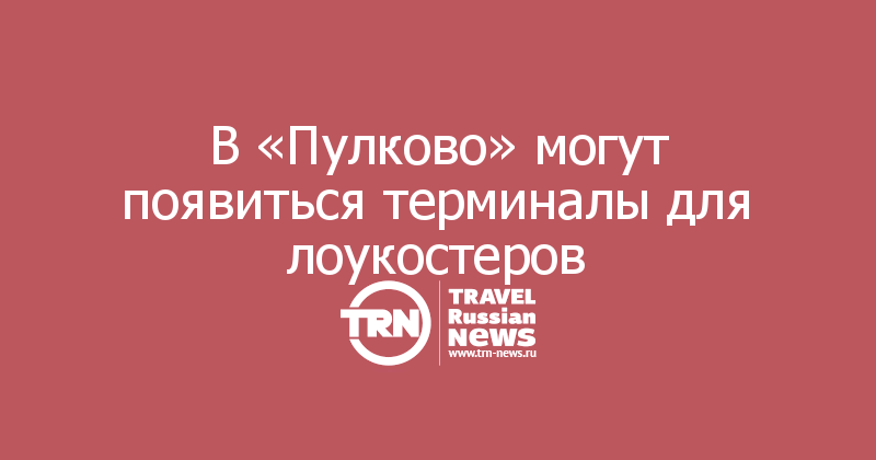 В «Пулково» могут появиться терминалы для лоукостеров