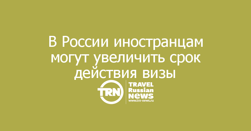 В России иностранцам могут увеличить срок действия визы